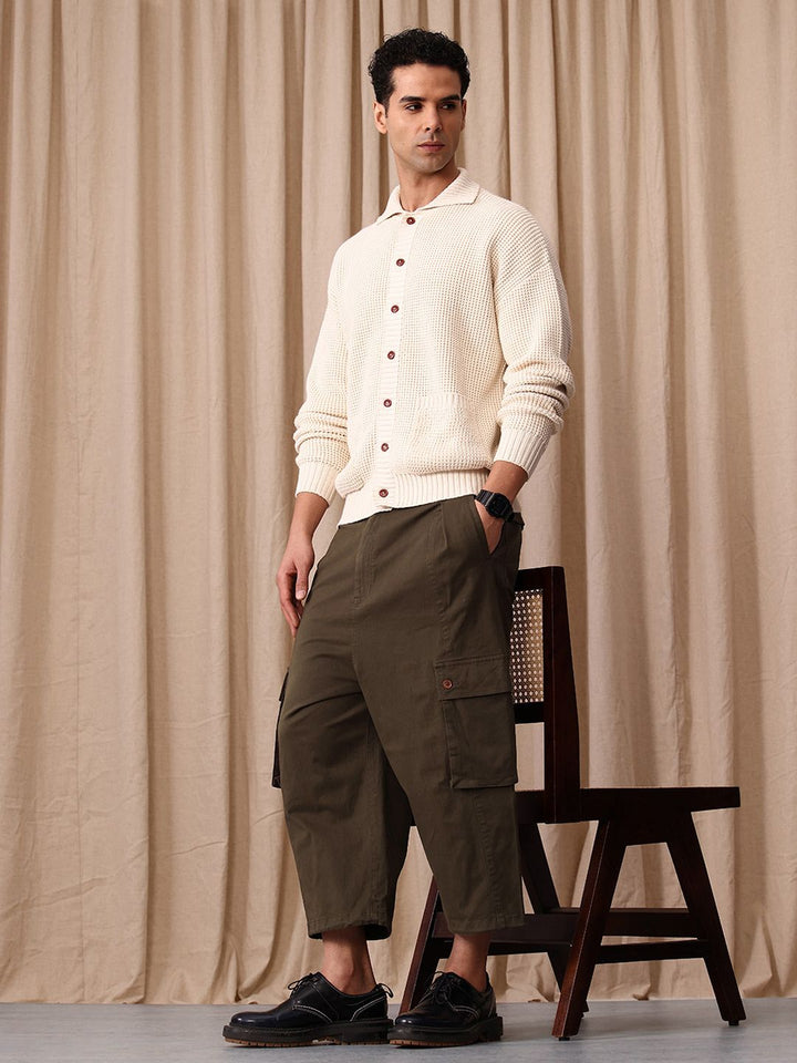 Mr Bowerbird Men Oversized Fit Pleated Trousers