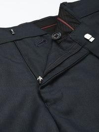 Raymond Men Textured Slim Fit Formal Trousers