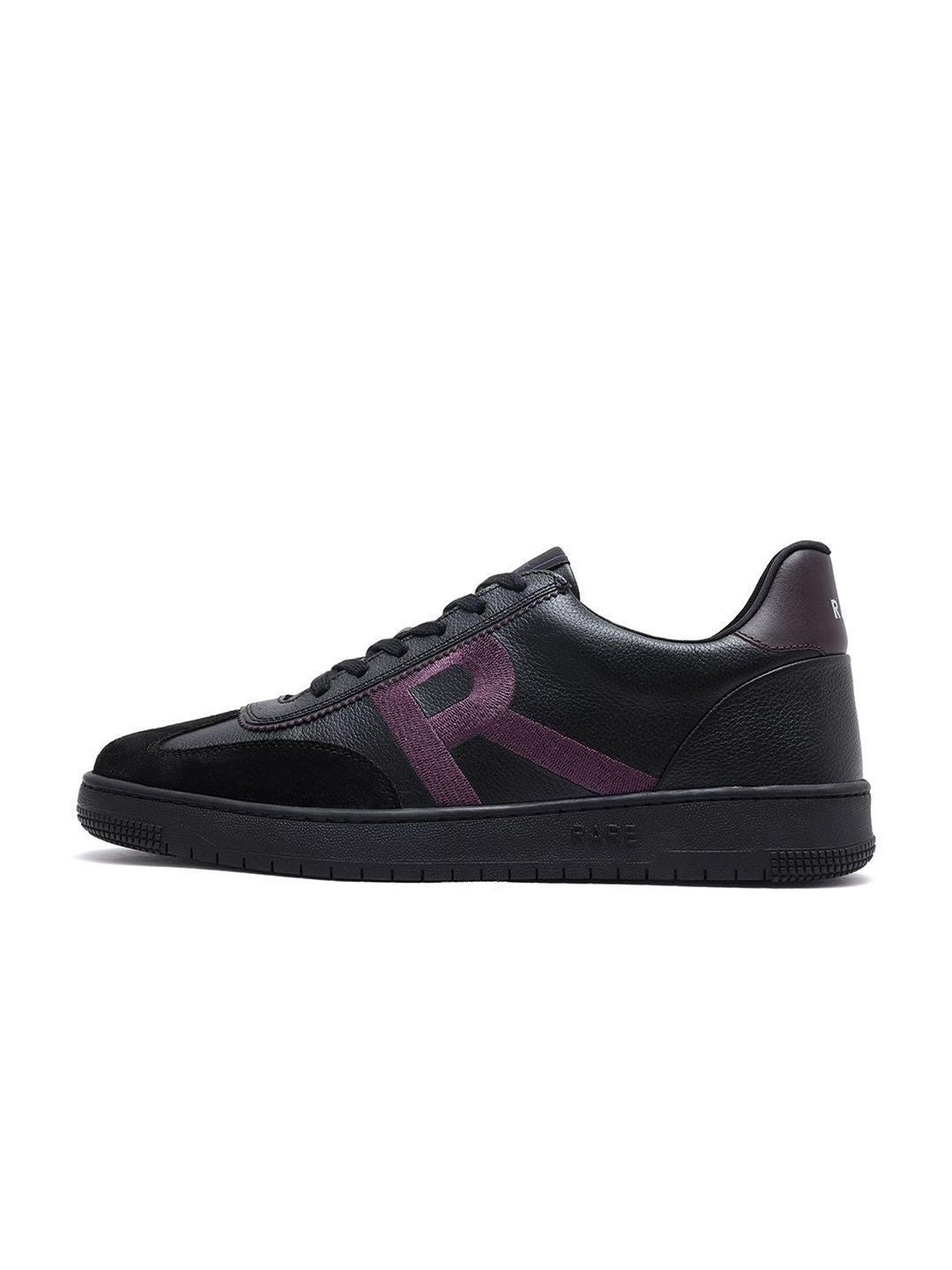 RARE RABBIT Men Printed Leather Sneakers
