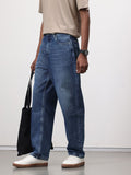 ether Men Light Fade Baggy Jeans
