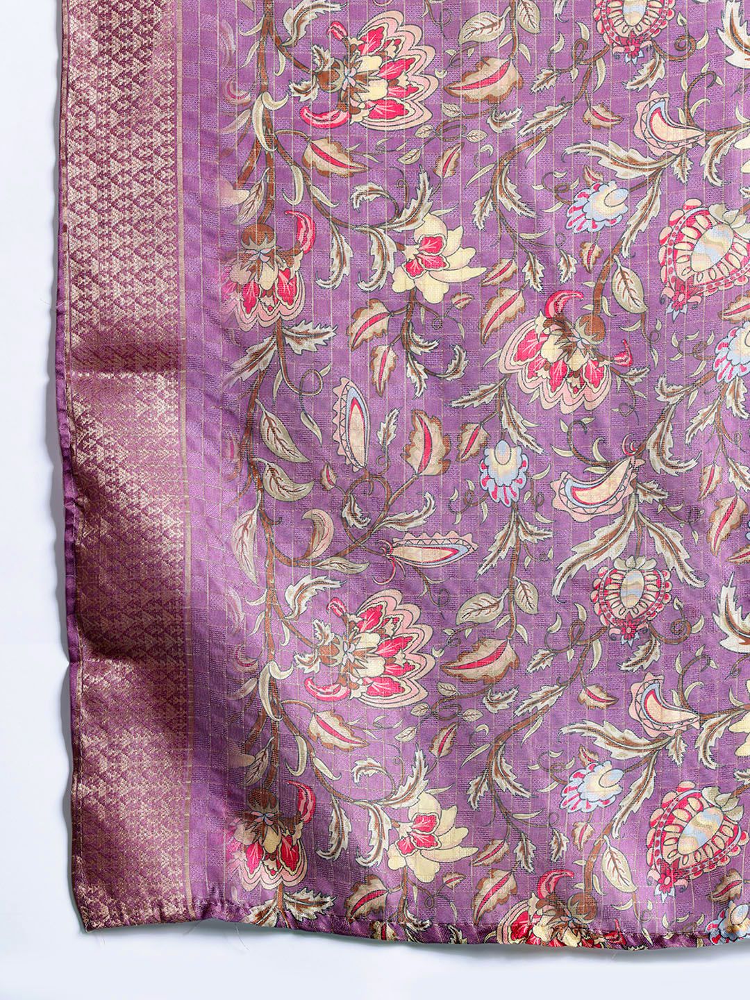 Indo Era Floral Embroidered Thread Work Kurta with Trousers & With Dupatta