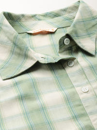 DressBerry Checked Casual Shirt with Tie
