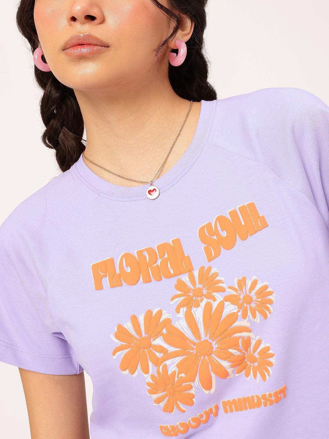 DressBerry Floral Soul Embossed T-shirt