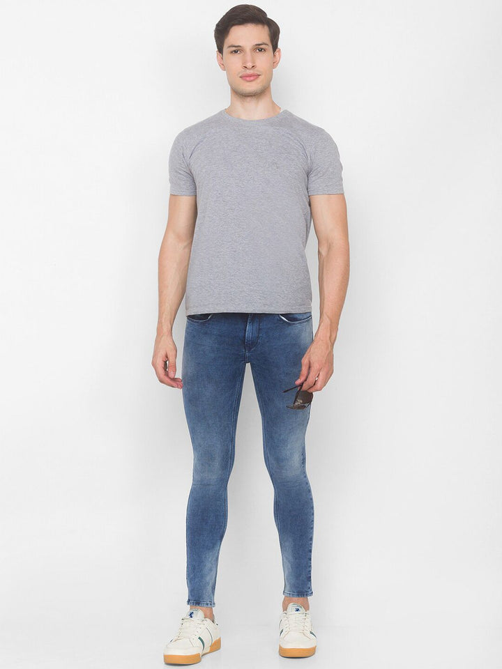 SPYKAR Men Blue Super Skinny Fit Low-Rise Stretchable Jeans