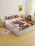 Myntra Elegant Homes Multicoloured Floral 400 TC King Bedsheet with 2 Pillow Covers