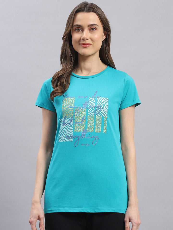 Monte Carlo Print Cotton Top