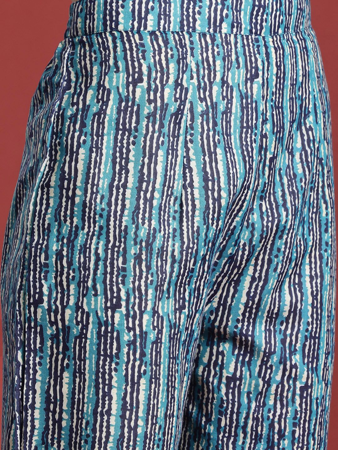 Indo Era Women Ethnic Motifs Printed Pure Cotton Kurta with Trousers & With Dupatta