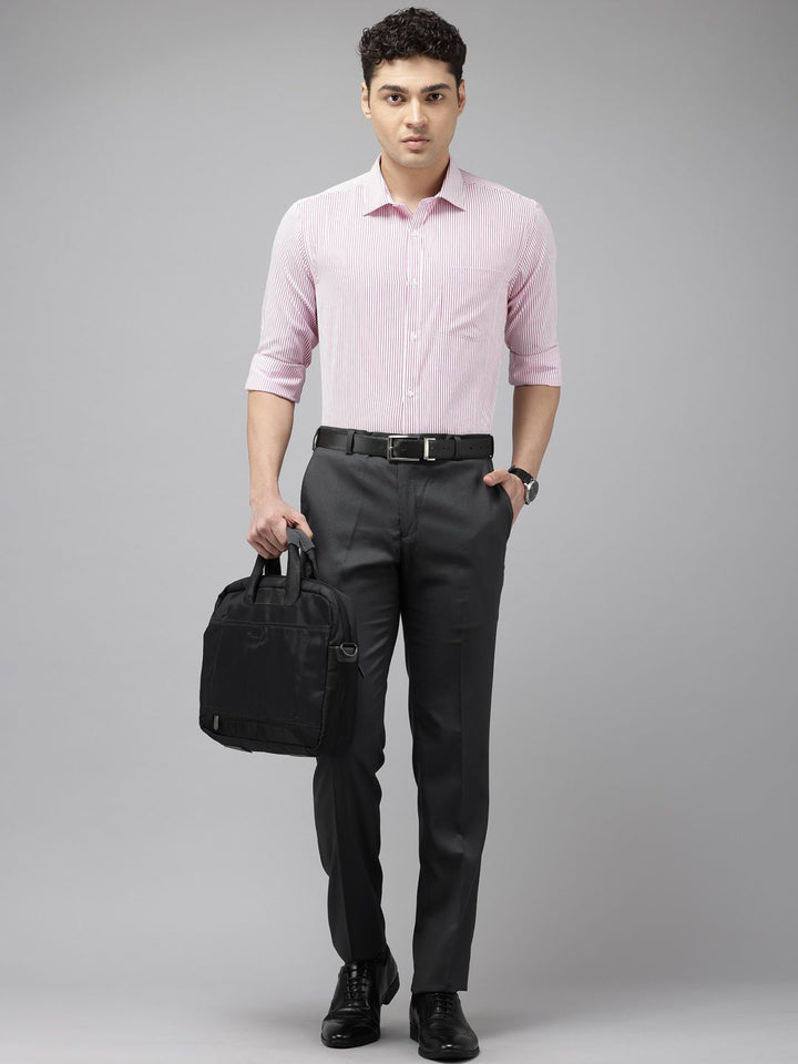 Park Avenue Slim Fit Opaque Striped Formal Shirt