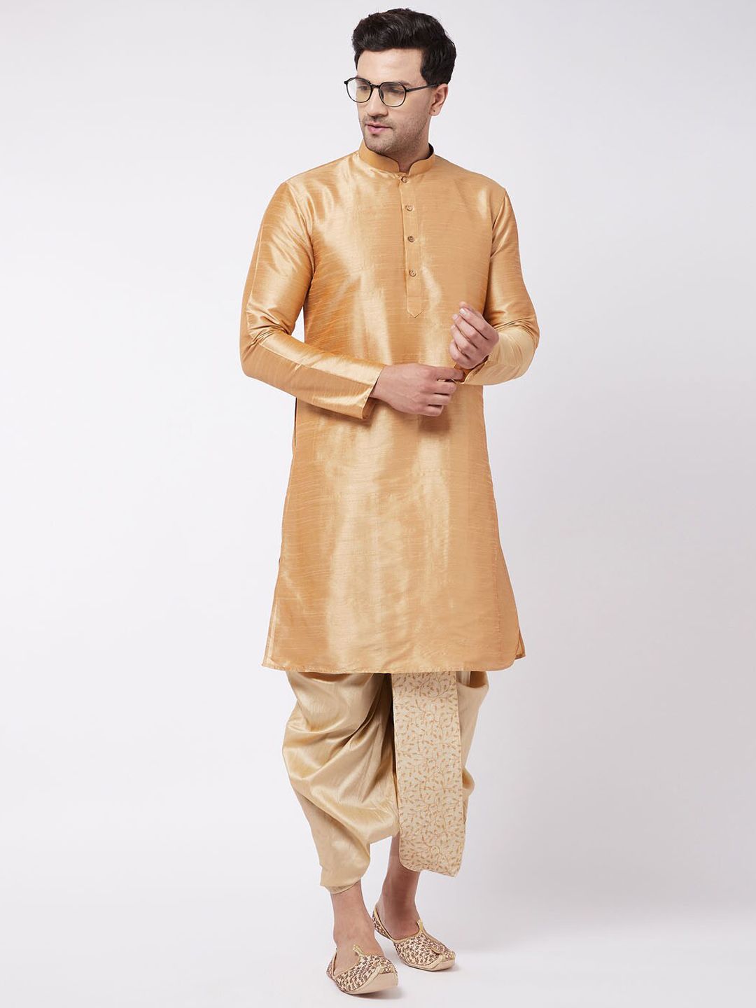 VASTRAMAY By Vastramay Men Relaxed-Fit Embroidered Ethnic Dhoti Pant