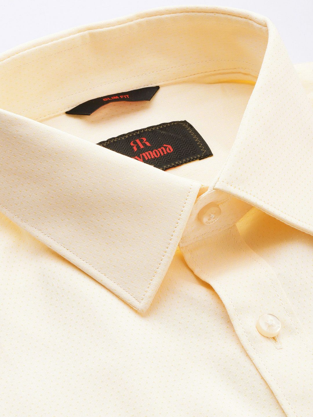 Raymond Textured Slim Fit Pure Cotton Formal Shirt