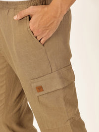 Thomas Scott Men Classic Cotton Linen Casual Trouser