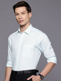 Raymond Pure Cotton Slim Fit Checked Formal Shirt