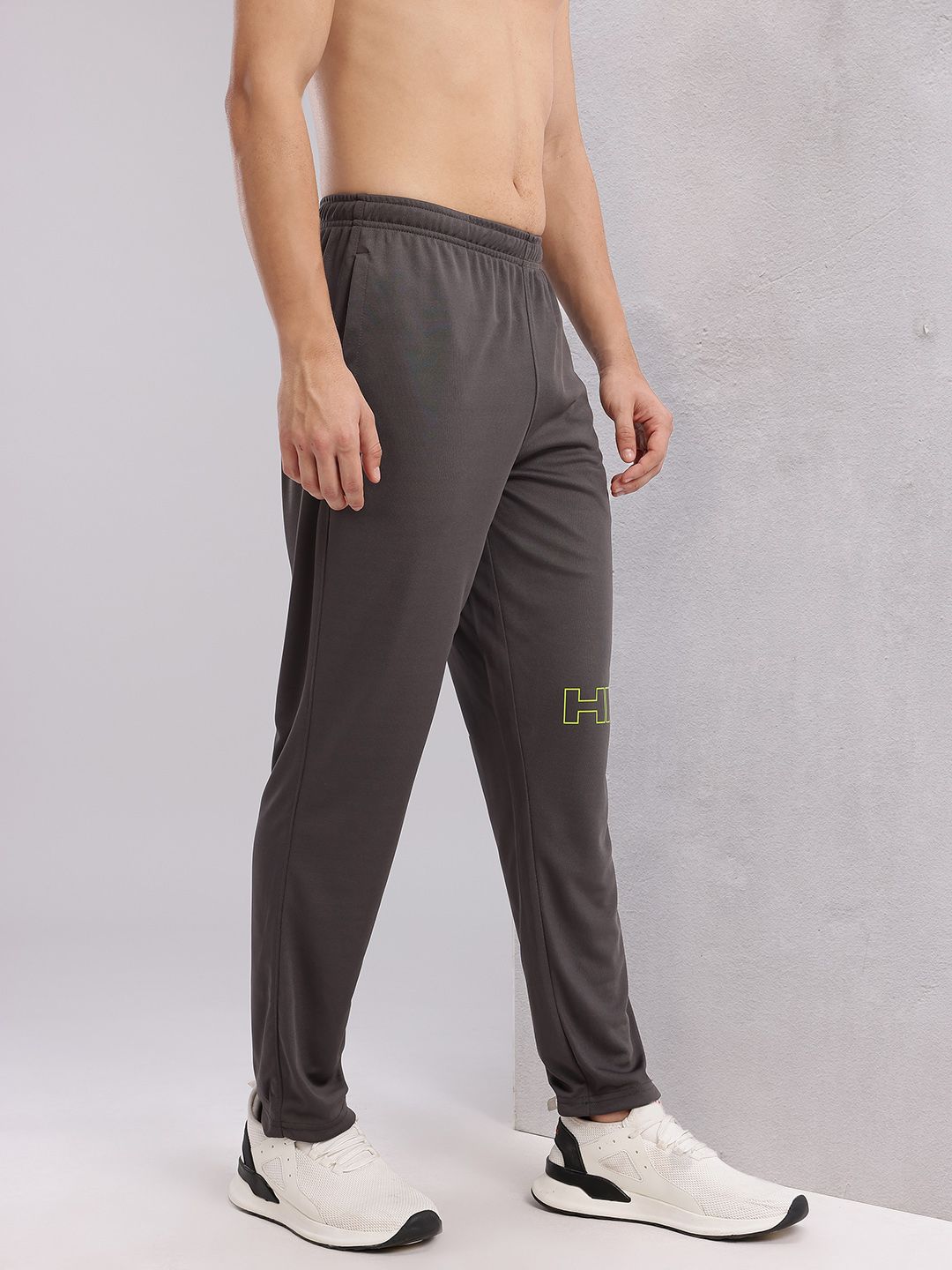 HRX by Hrithik Roshan Men Rapid-dry Brand Logo Print Training Track Pants