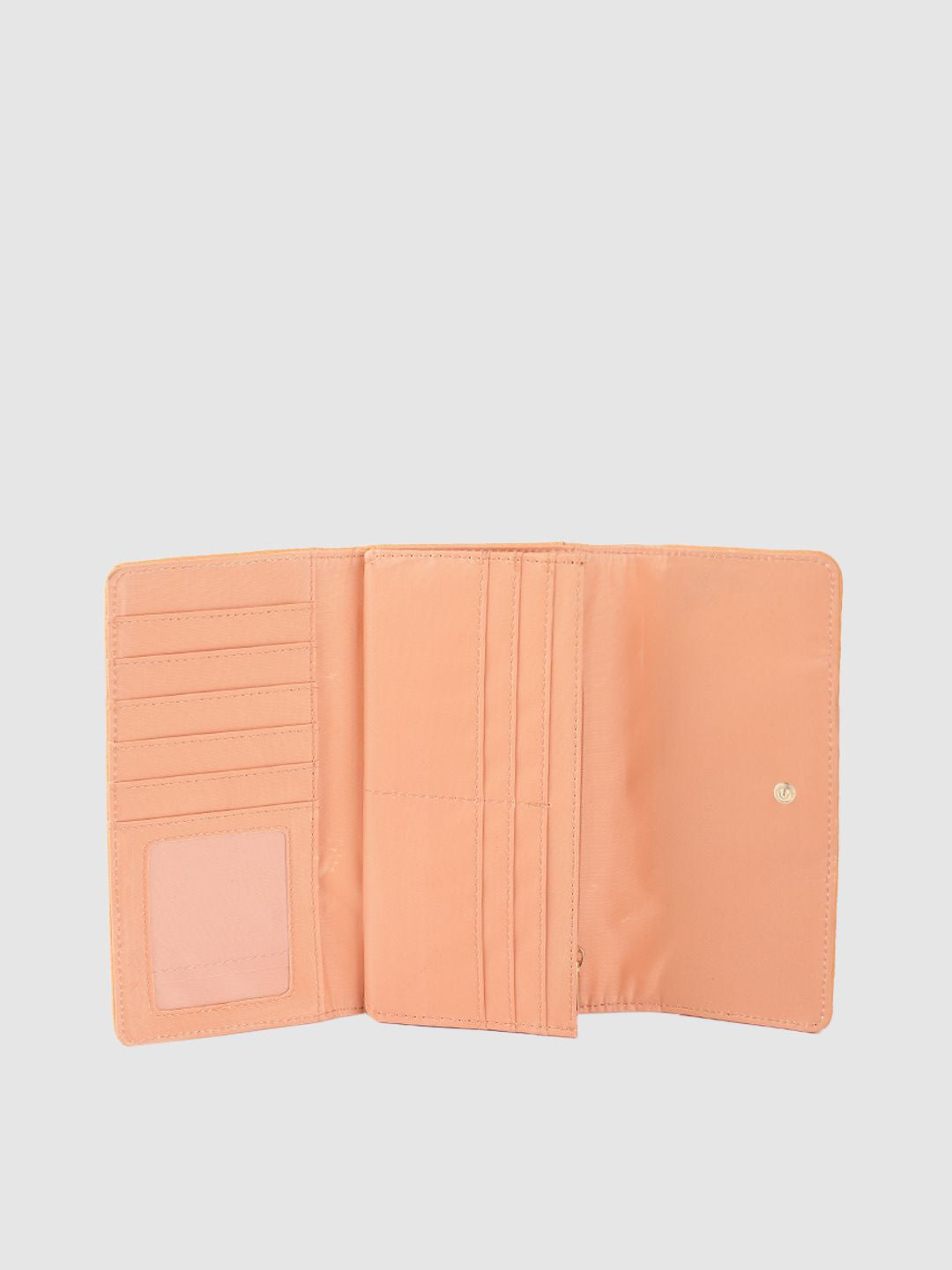 Lino Perros Women Laser Cut Detail Three Fold Wallet
