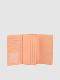 Lino Perros Women Laser Cut Detail Three Fold Wallet