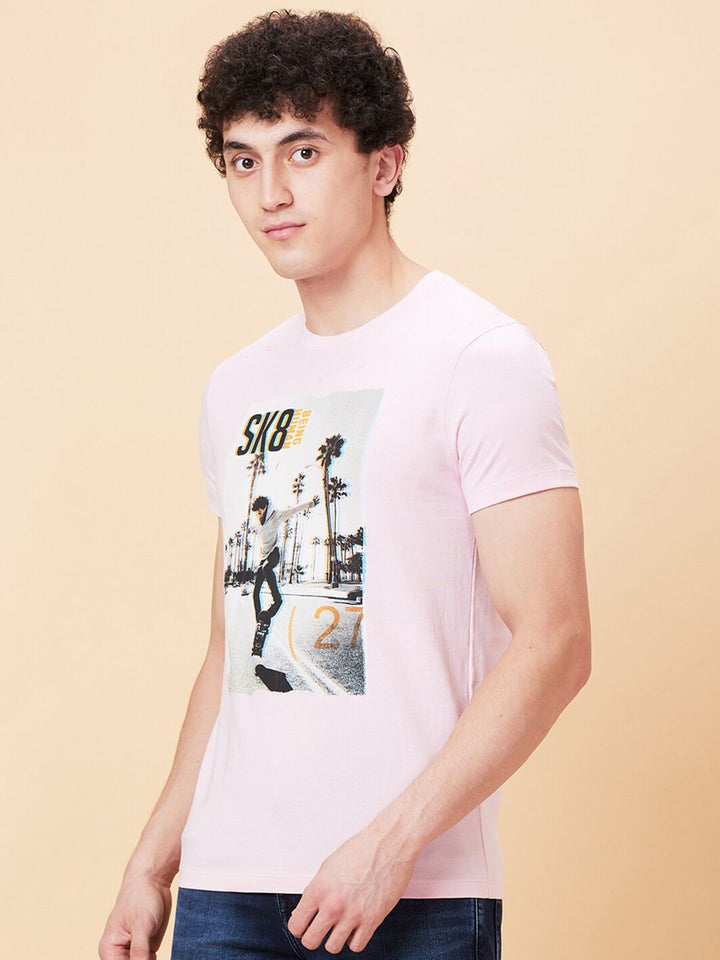 Being Human Graphic Printed Round Neck Casual T-shirt