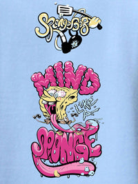 Bewakoof Men Typography Printed Round Neck Oversized Spongebob T-shirt