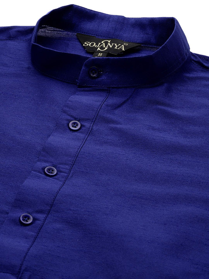 SOJANYA Blue & Green Kurta with Churidar