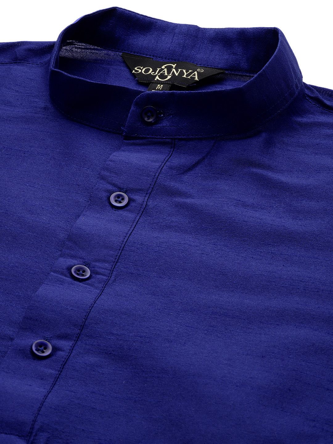 SOJANYA Blue & Green Kurta with Churidar