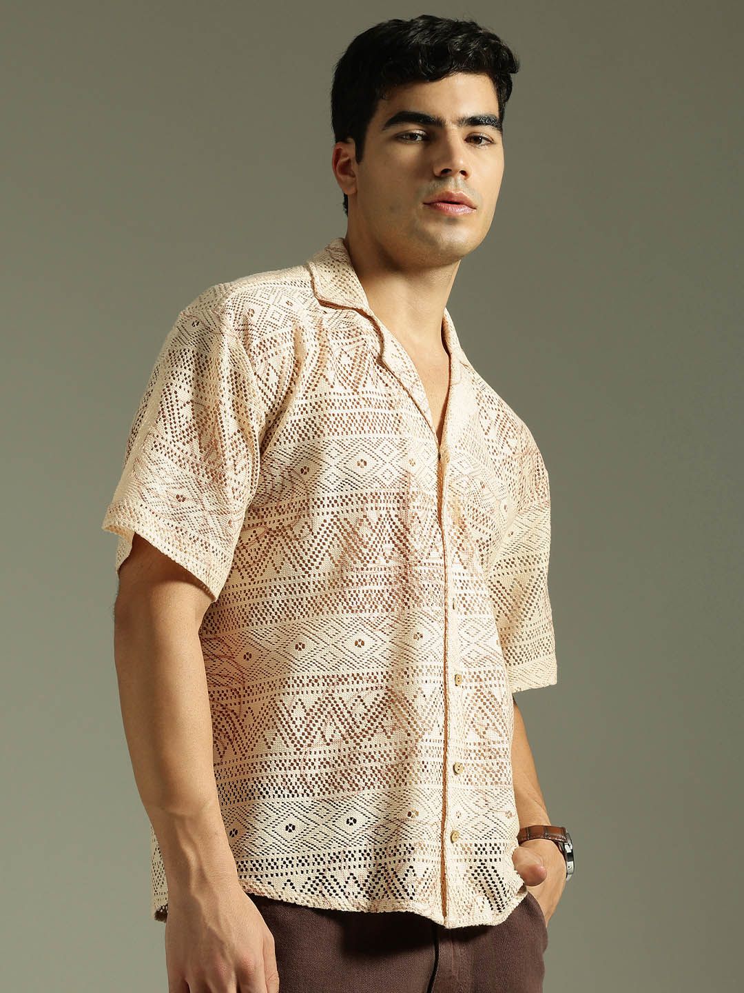 Oversized Schiffli Shirt
