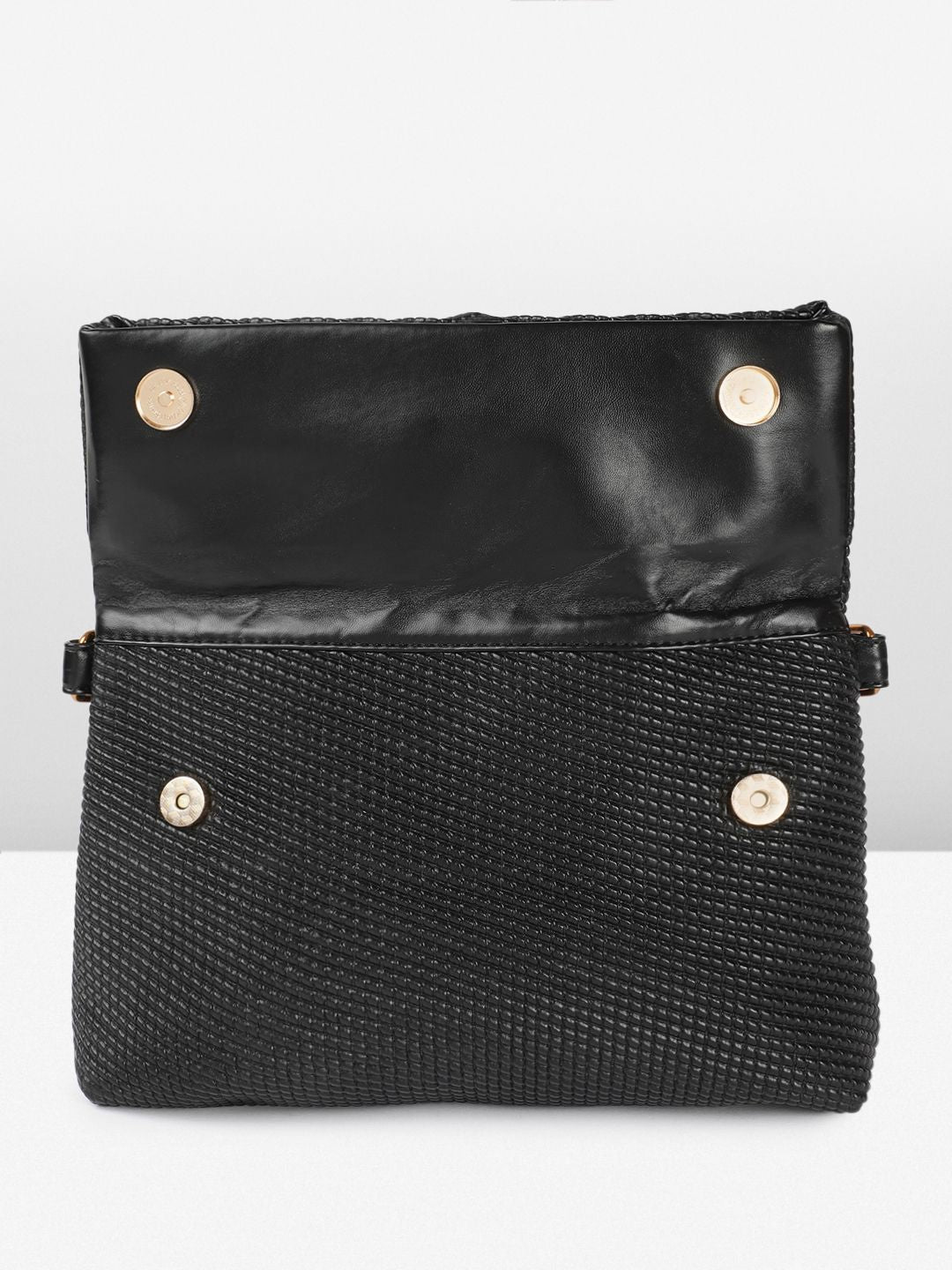 DressBerry Textured Structured Handheld Bag