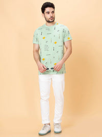 Being Human Conversational Printed Round Neck Short Sleeves Pure Cotton T-shirt
