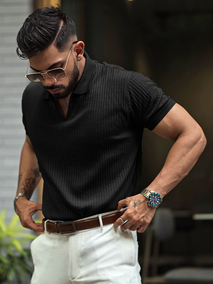 Powerlook Men Polo Collar T-shirt