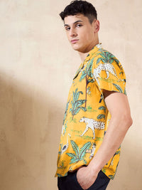 DENNISON Block Printed Oversized Casual Shirt