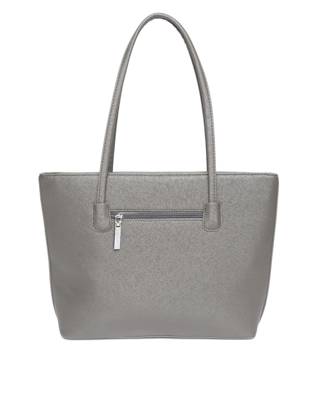 Lino Perros Grey Solid Shoulder Bag
