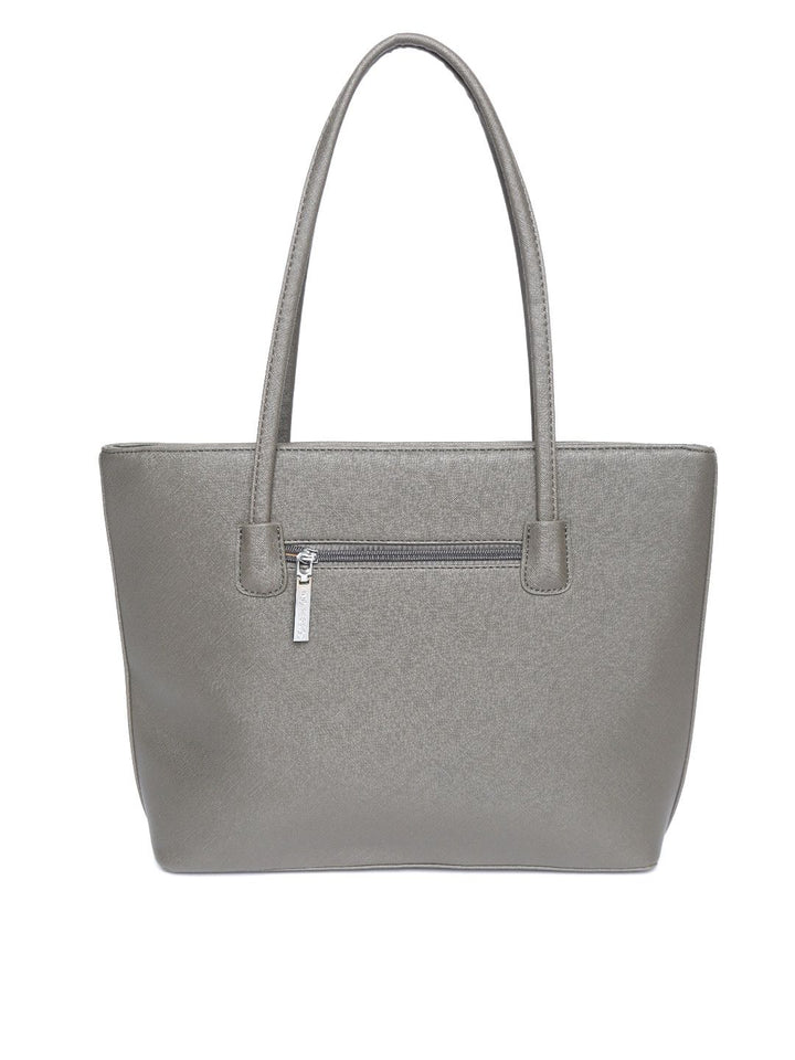 Lino Perros Grey Solid Shoulder Bag