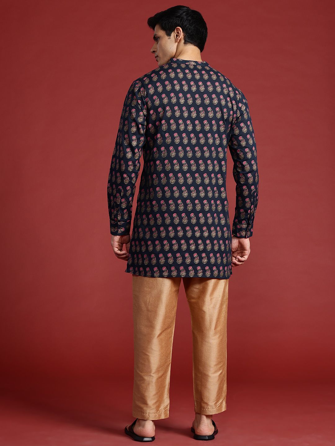 Anouk Ethnic Motifs Printed Regular Pure Cotton Kurta with Trousers