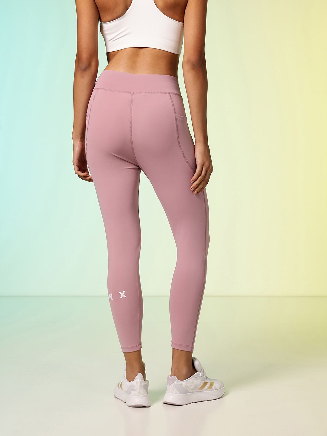 HRX by Hrithik Roshan Women Unity Story Rapid-Dry Printed Training Tights