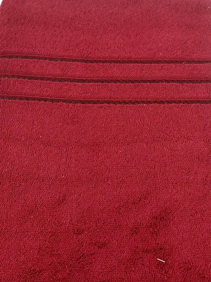 BOMBAY DYEING Maroon Cotton 400 GSM Bath Towel