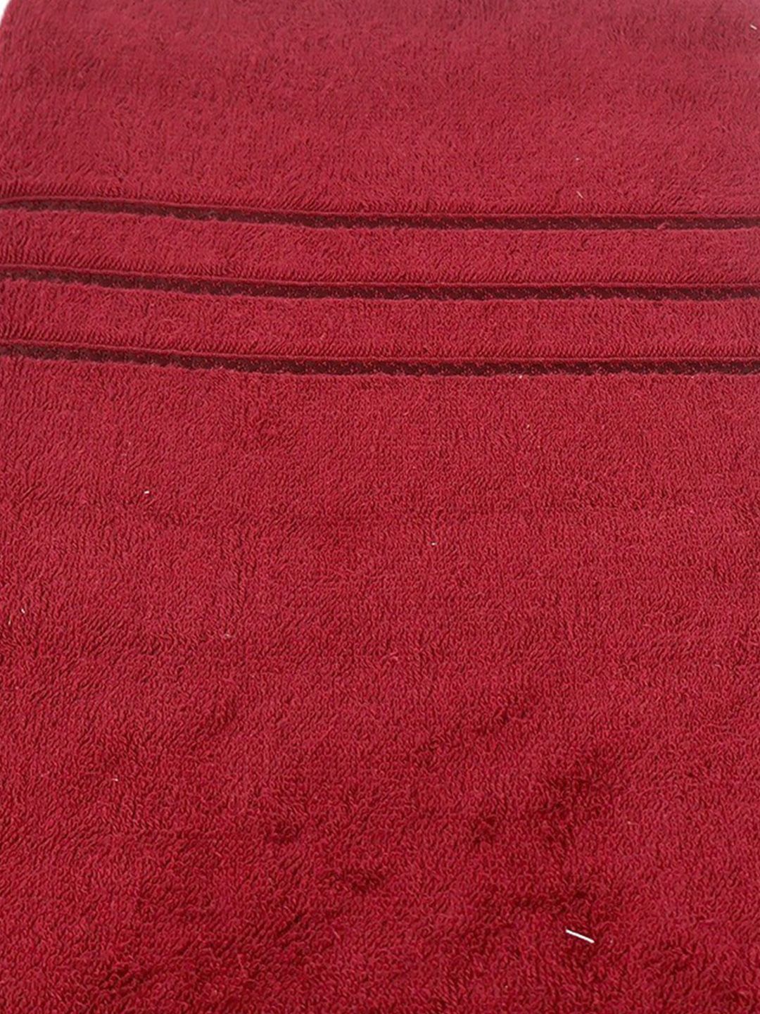 BOMBAY DYEING Maroon Cotton 400 GSM Bath Towel