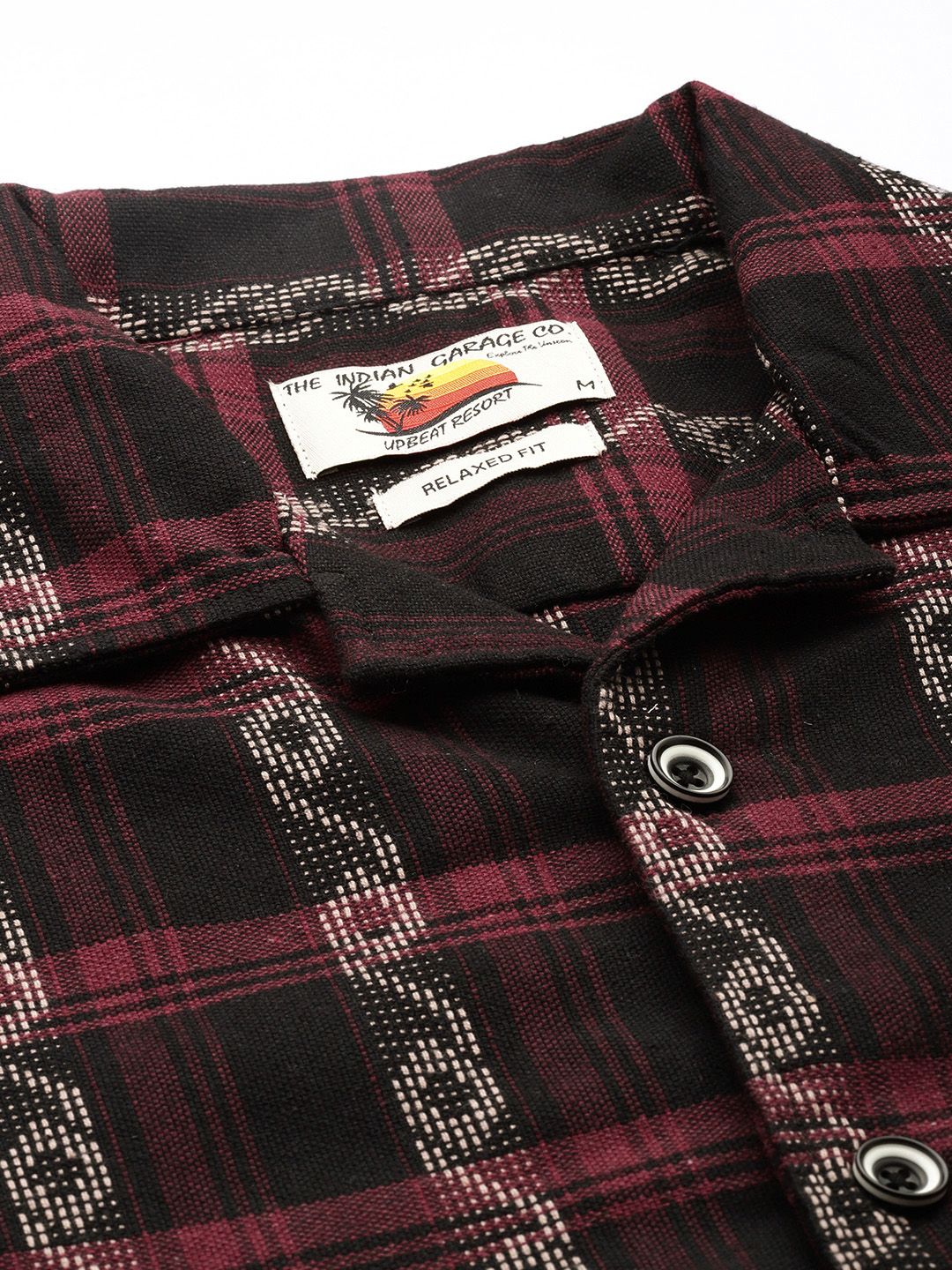 The Indian Garage Co Men Relaxed Fit Striped Resort Wear Shirt