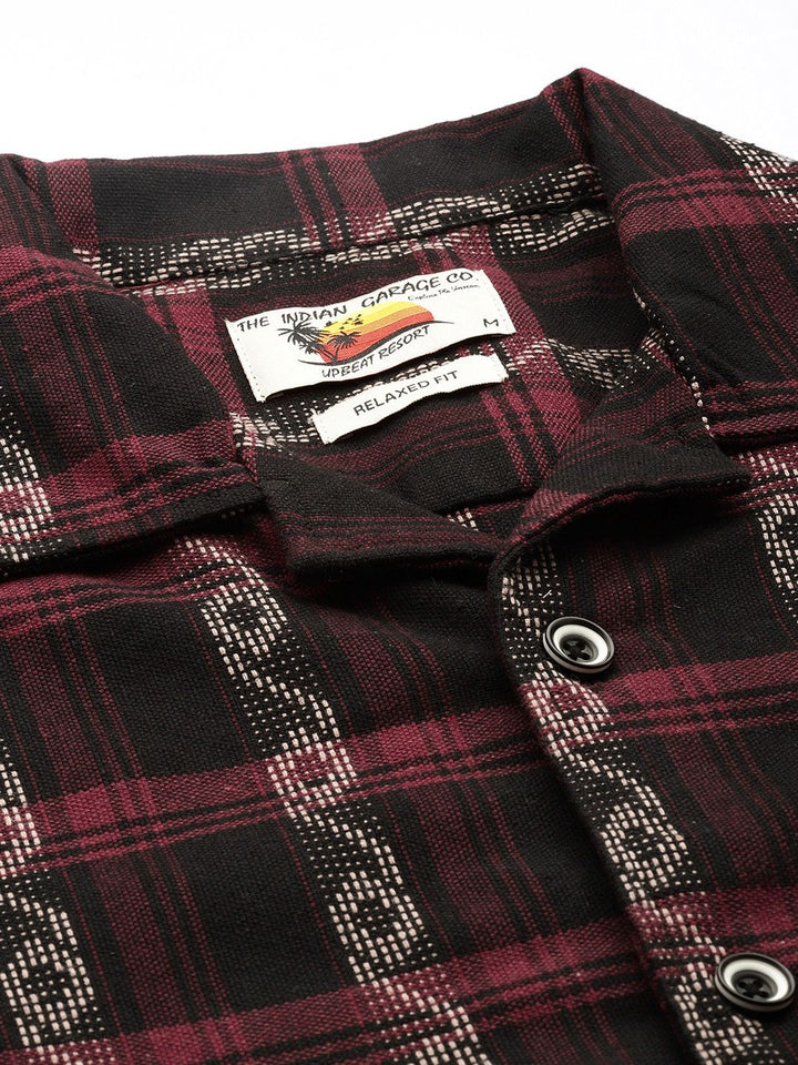The Indian Garage Co Men Relaxed Fit Striped Resort Wear Shirt