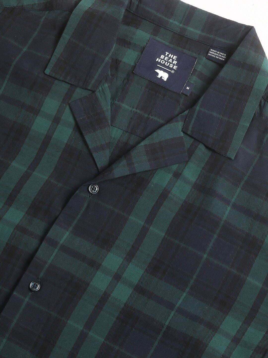 THE BEAR HOUSE Tartan Checks Cotton Casual Shirt