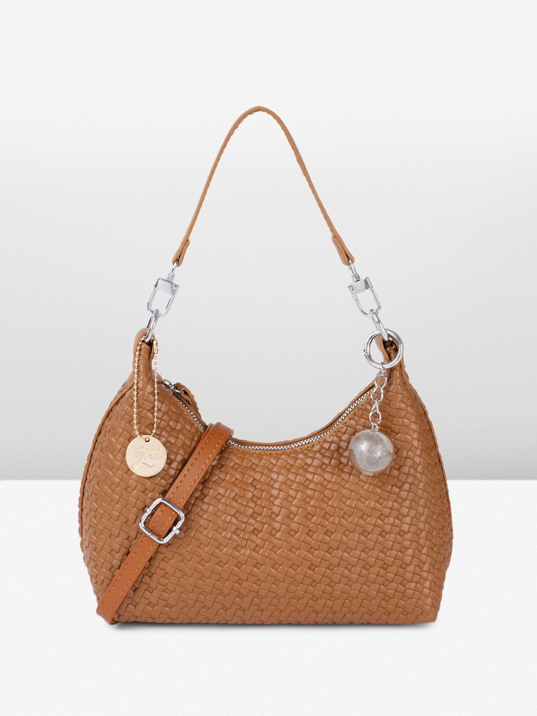 all about you Textured Structured Hobo Bag