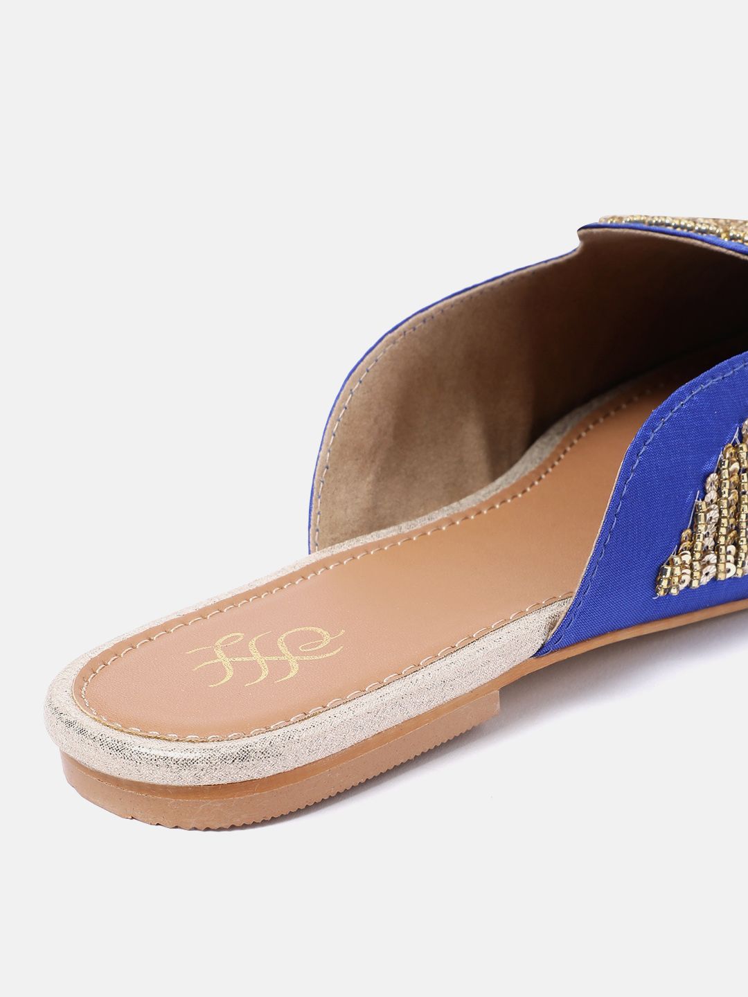 House of Pataudi Women Embellished Ethnic Mules Flats