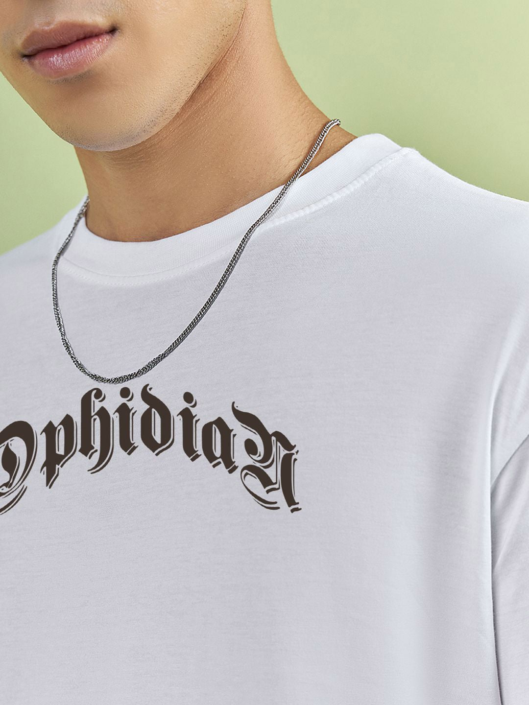 Bewakoof Men Typography Printed Round Neck Cotton Oversized T-shirt
