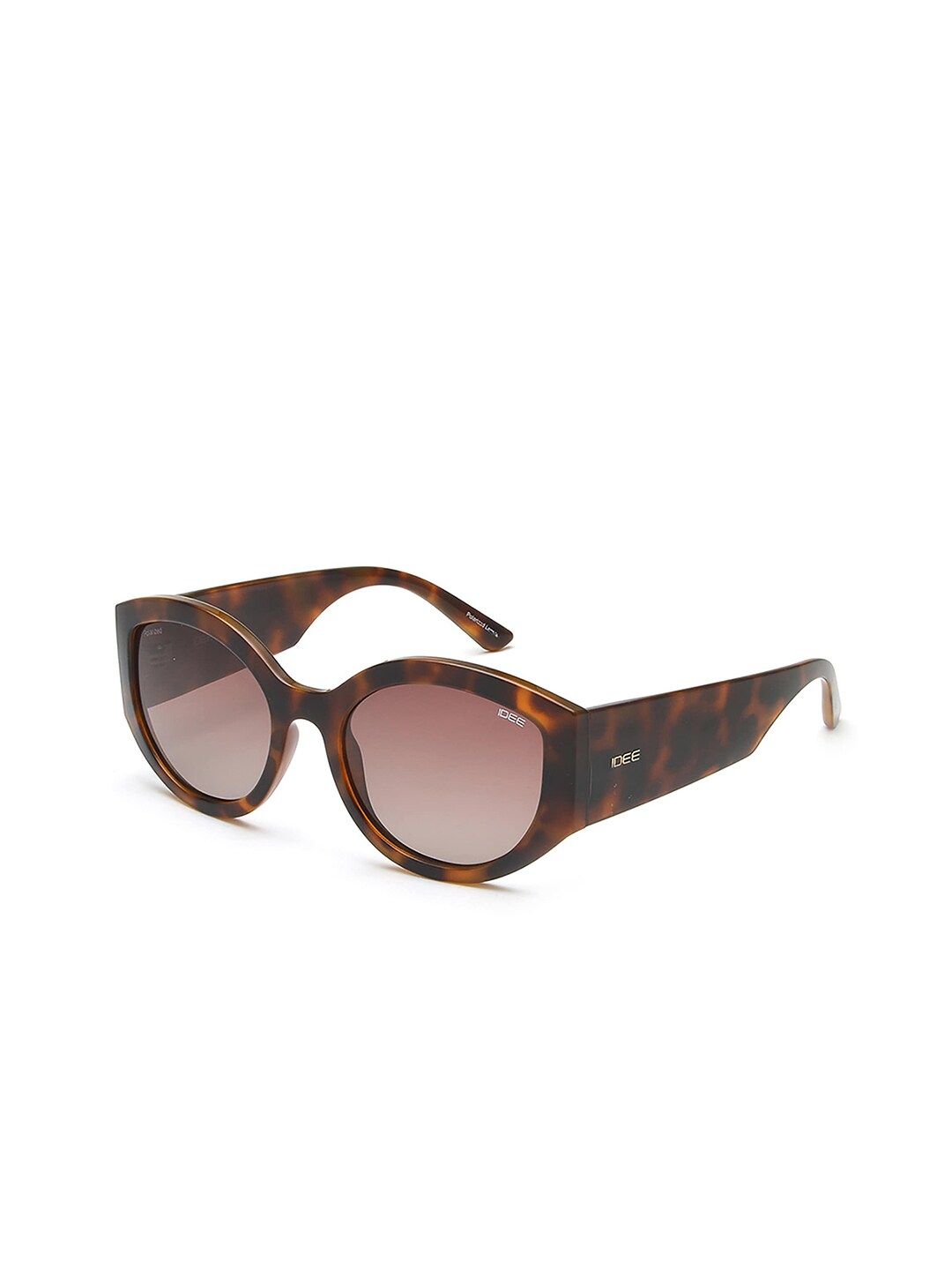 IDEE Women Brown Lens & Brown Cateye Sunglasses with UV Protected Lens