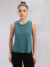 HRX by Hrithik Roshan Rapid-Dry Sleeveless High-Low Running Top