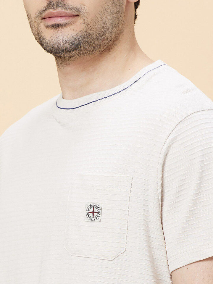 Being Human Self Designed Round Neck Casual T-shirt