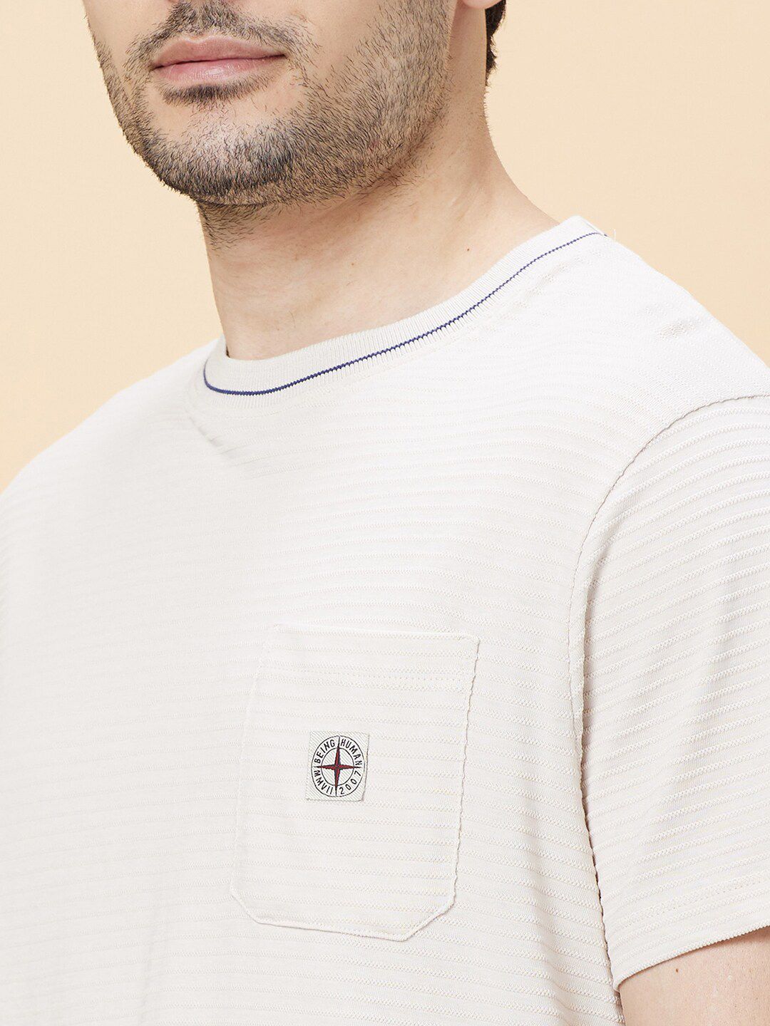 Being Human Self Designed Round Neck Casual T-shirt