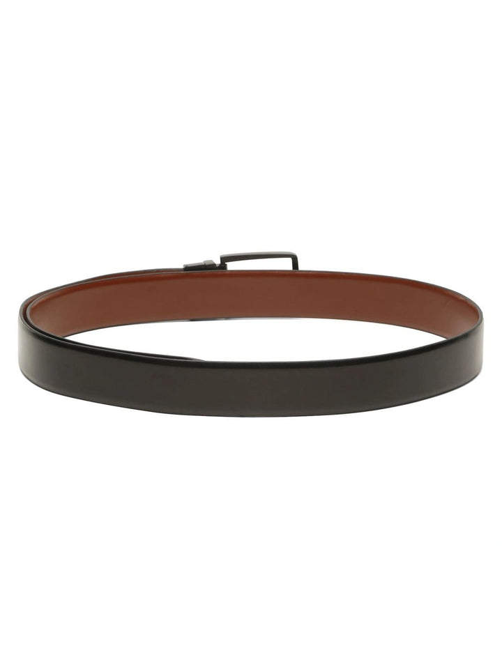 Teakwood Leathers Men Textured Leather Reversible Belt