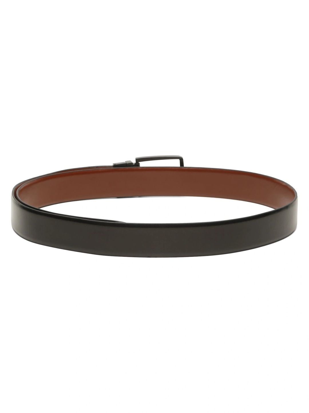 Teakwood Leathers Men Textured Leather Reversible Belt