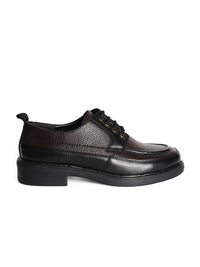 MONKSTORY Men Black Printed Textured Lace-ups PU Sneakers