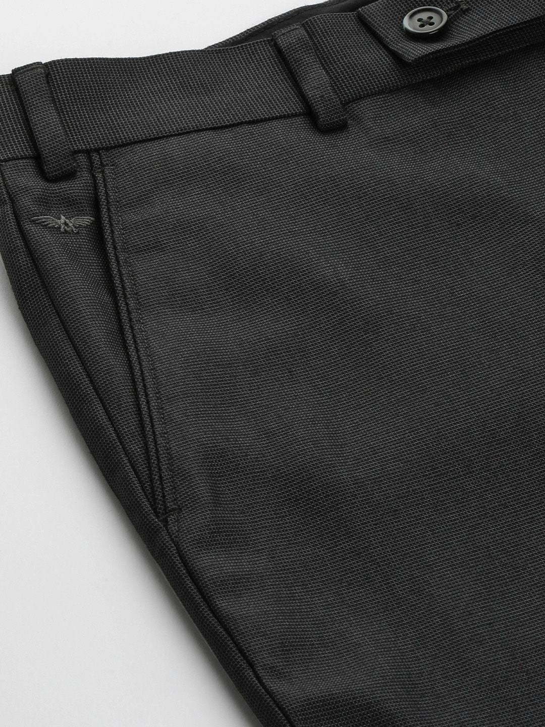 Park Avenue Men Formal Black Trousers