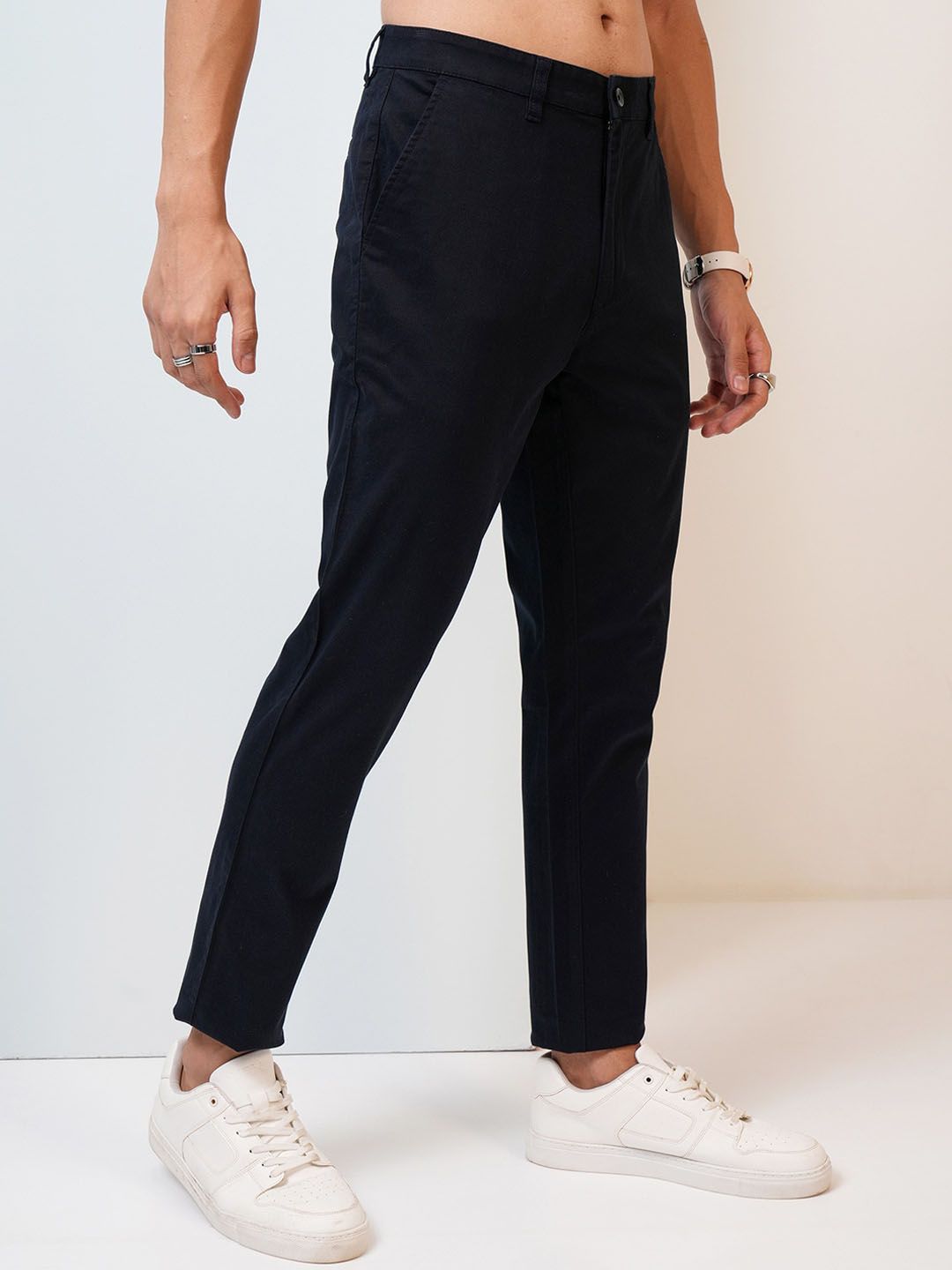 HIGHLANDER Men Soft Feel Twill Chino Trousers