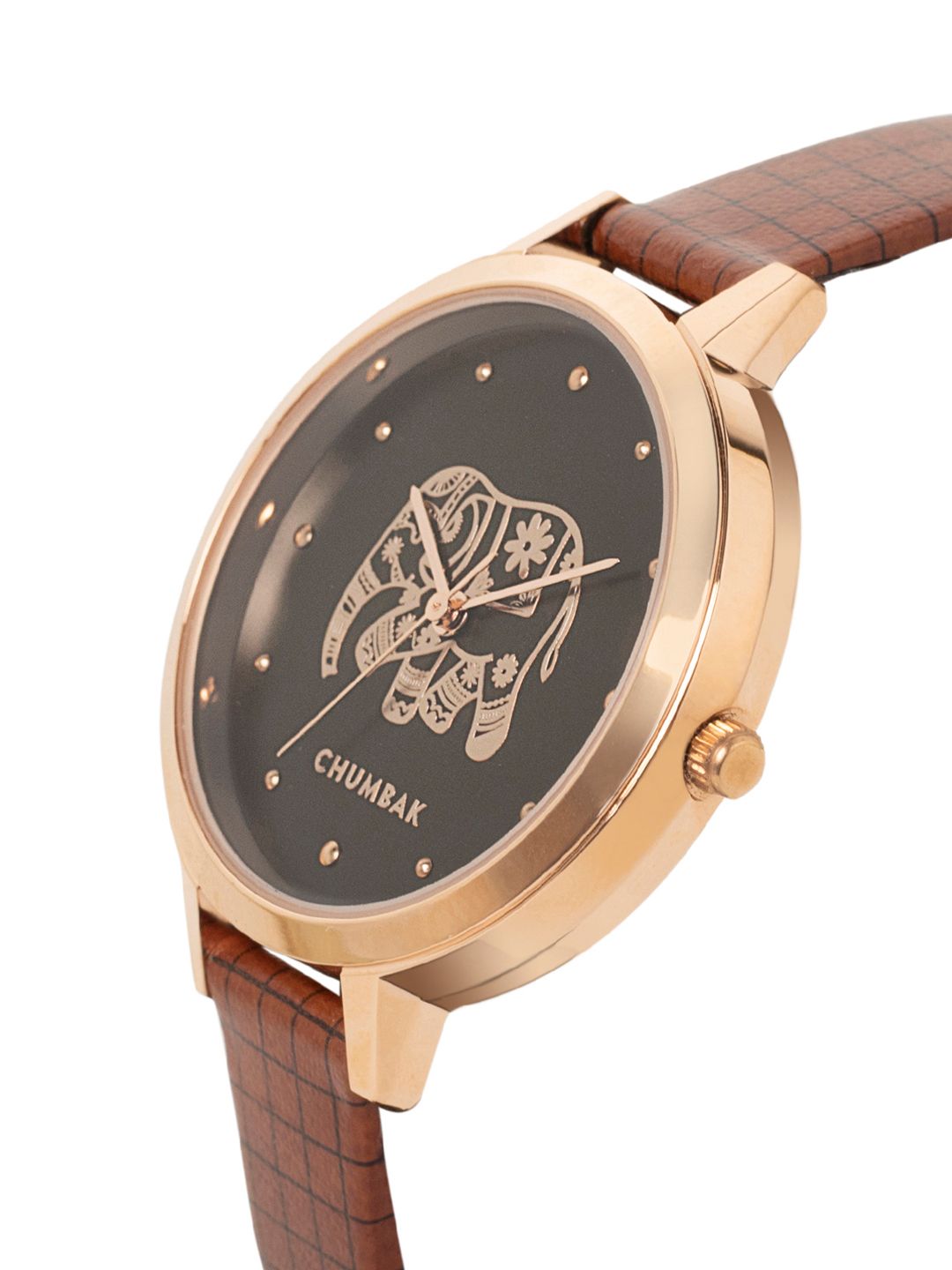 TEAL BY CHUMBAK Women Brown Analogue Watch With Bracelet Set 8907605098703